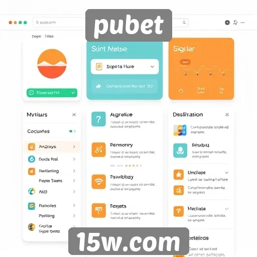 Análise da interface do usuário do pubet